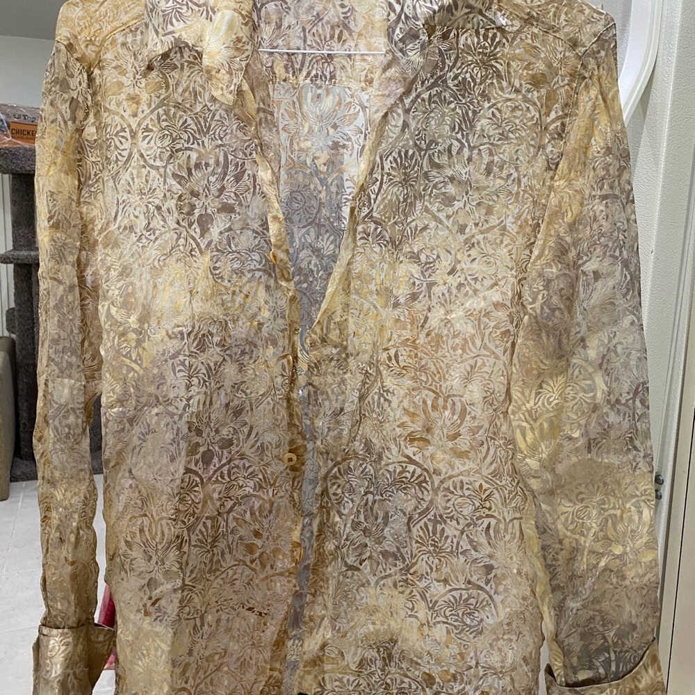 Avva button down sheer - Picture 3 of 5